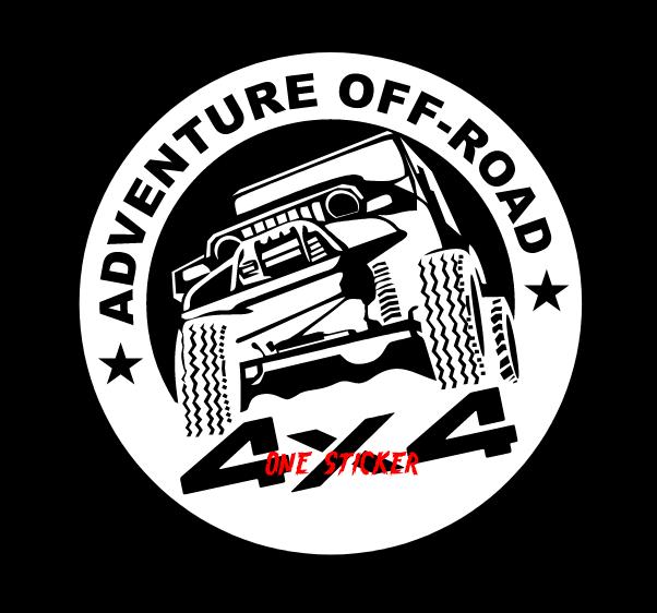 Gambar Ready Sticker Stiker Cutting Mobil Adventure Off-Road 4x4 4WD - Putih dari One Sticker CLP_NEW undefined Tokopedia