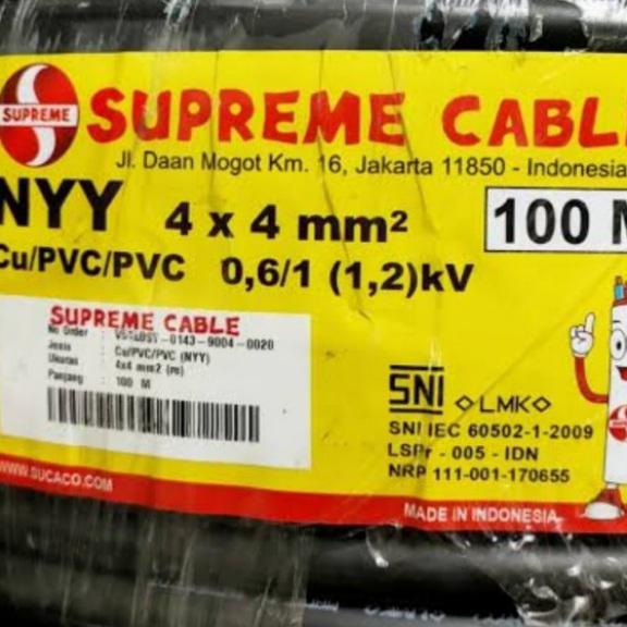 Jual kabel nyy 4x4 supreme potongan permeter jakarta pusat bangkit