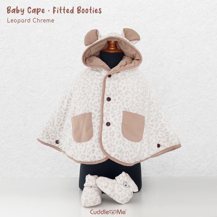 Gambar [PROMO BUNDLING] Cuddle Me Babycape set booties jaket bayi cuddle me - leopard chreme dari abrisam babyshop undefined Tokopedia