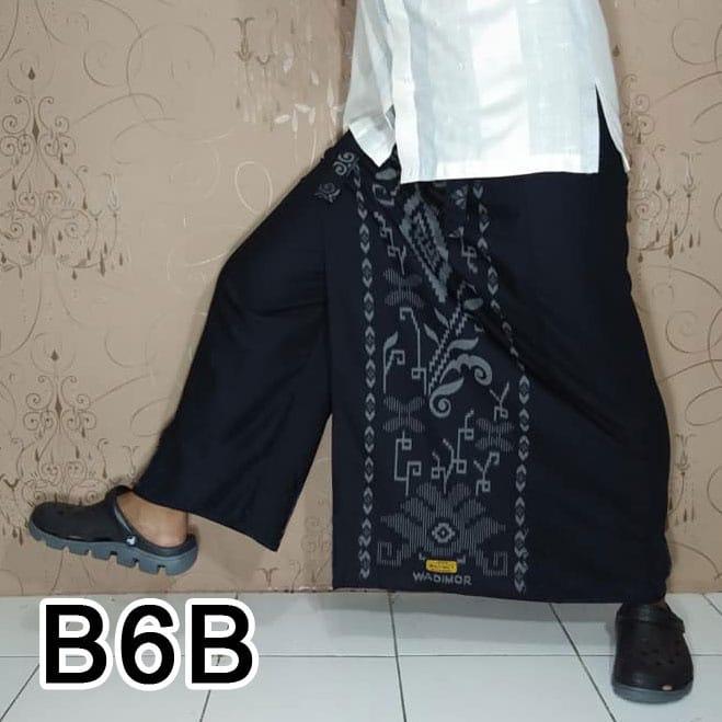 Gambar sarung celana dewasa batik "WADIMOR" adem enak dan nyaman di kulit - B6B HITAM dari amel88 undefined Tokopedia