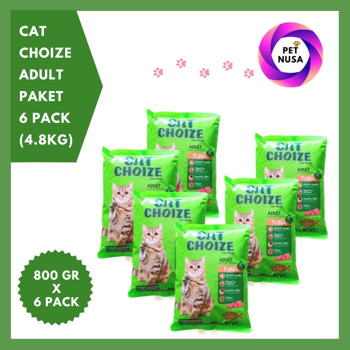 Gambar Cat Choize Adult Makanan Kucing Murah Dry Food 800 gr x 6 Salmon Tuna - TUNA dari CV. PET NUSA BERSAUDARA undefined Tokopedia