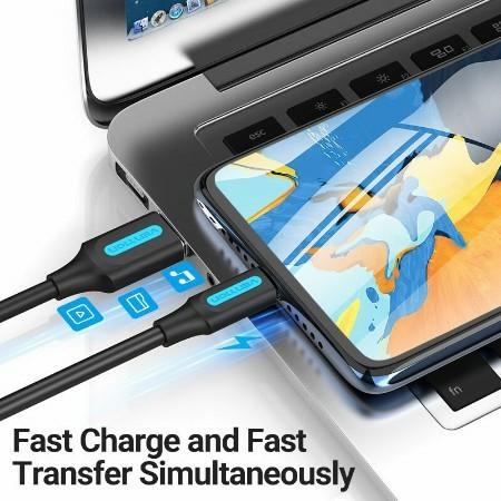 KABEL DATA CHARGER MICRO USB FAST CHARGING VENTION - 2M