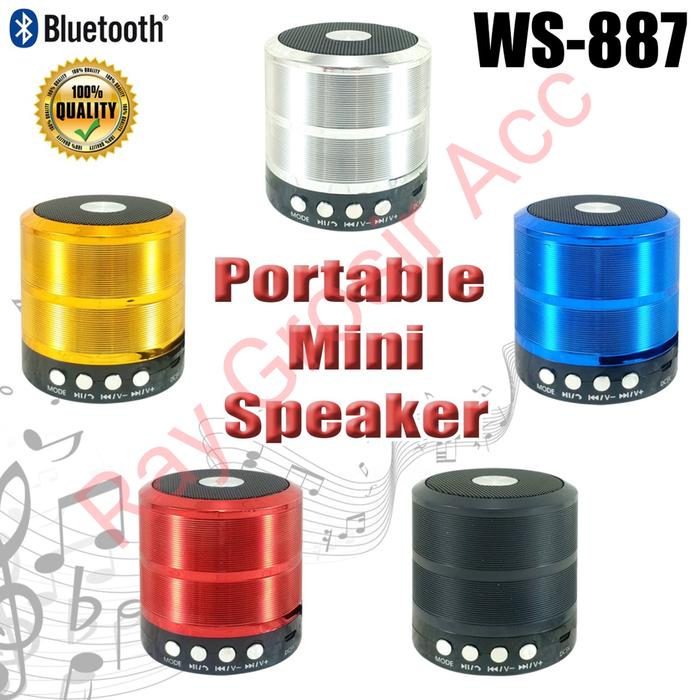 Jual Speaker Bluetooth WS-887 Wireless 