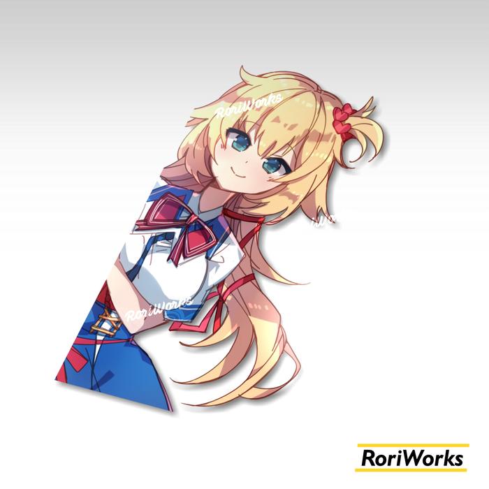 Gambar Stiker Anime Intip - Akai Haato [hololive] Haachama - Sisi kiri, Besar dari RoriWorks undefined Tokopedia