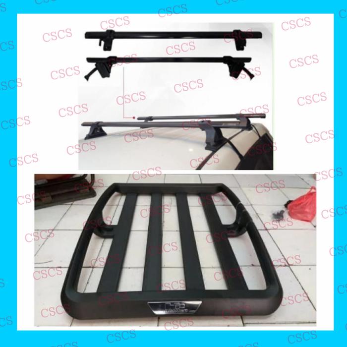 Gambar Paket Rak Rack Kaki Jepit Body Mobil Calya Sigra Roof Rack Universal dari SNOW VARIASI OTO undefined Tokopedia