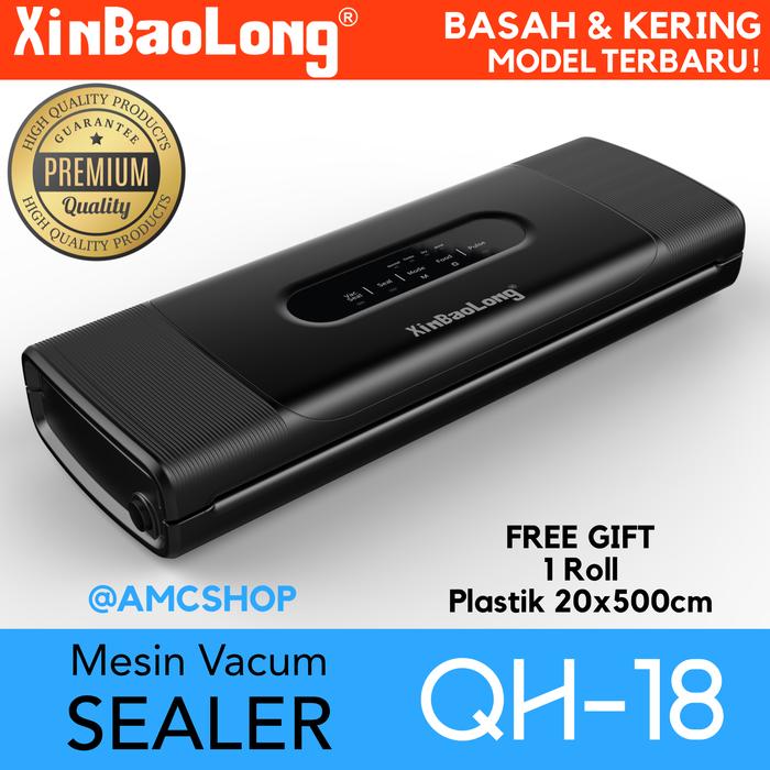 Gambar FreshpackPro QH-12 / QH-S12 XinBaoLong Food Vacuum Sealer Mesin Vacum - QH-18 Black dari amcindo undefined Tokopedia