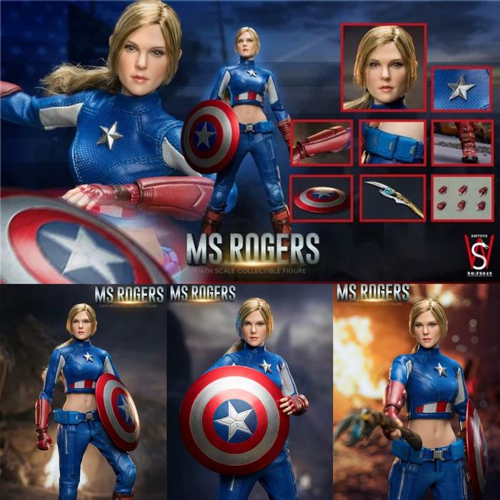 Gambar SW Toys FS049 1/6 Ms Rogers Captain America Figure dari slashtoys.collection undefined Tokopedia
