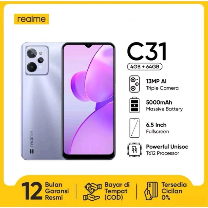 Gambar realme c31 4/64gb garansi resmi - Silver dari Ge2gadget undefined Tokopedia