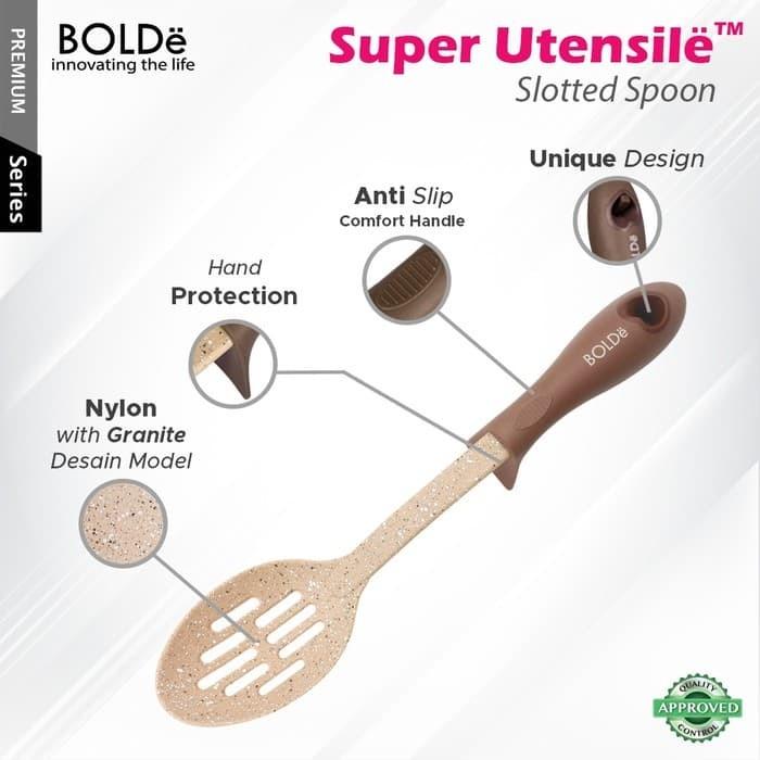 Gambar SPATULA BOLDe Super Utensile/BOLDe Spatula Harga Per 1 Pcs Beige Series - SLOTTED SPOON dari TOKO JAWA ELECTRIK undefined Tokopedia