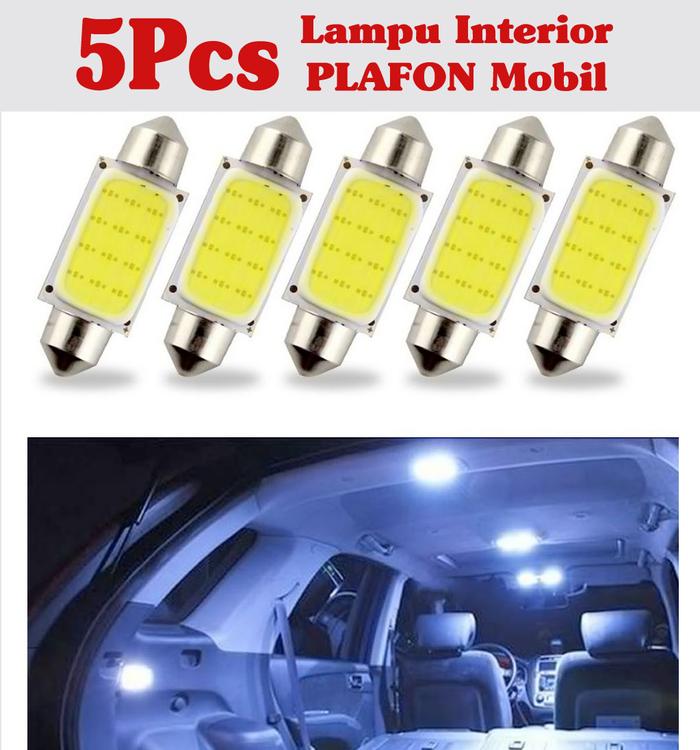 Gambar LAMPU KABIN mobil 36MM - Lampu LED plafon kabin cabin festoon - 5pcs 39mm dari Mutiara 01 undefined Tokopedia