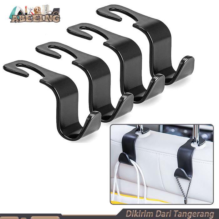 Gambar 4pcs Car Seat Back Hook Storage Gantungan Barang Di Mobil - 4pcs dari Abeeing undefined Tokopedia