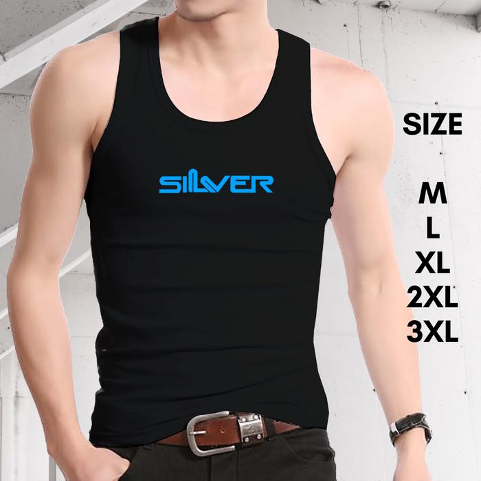Gambar BAJU SINGLET PRIA / KAOS TANKTOP PRIA MURAH MERIAH M L XL 2XL 3XL - Hitam, M dari Terra&Co undefined Tokopedia