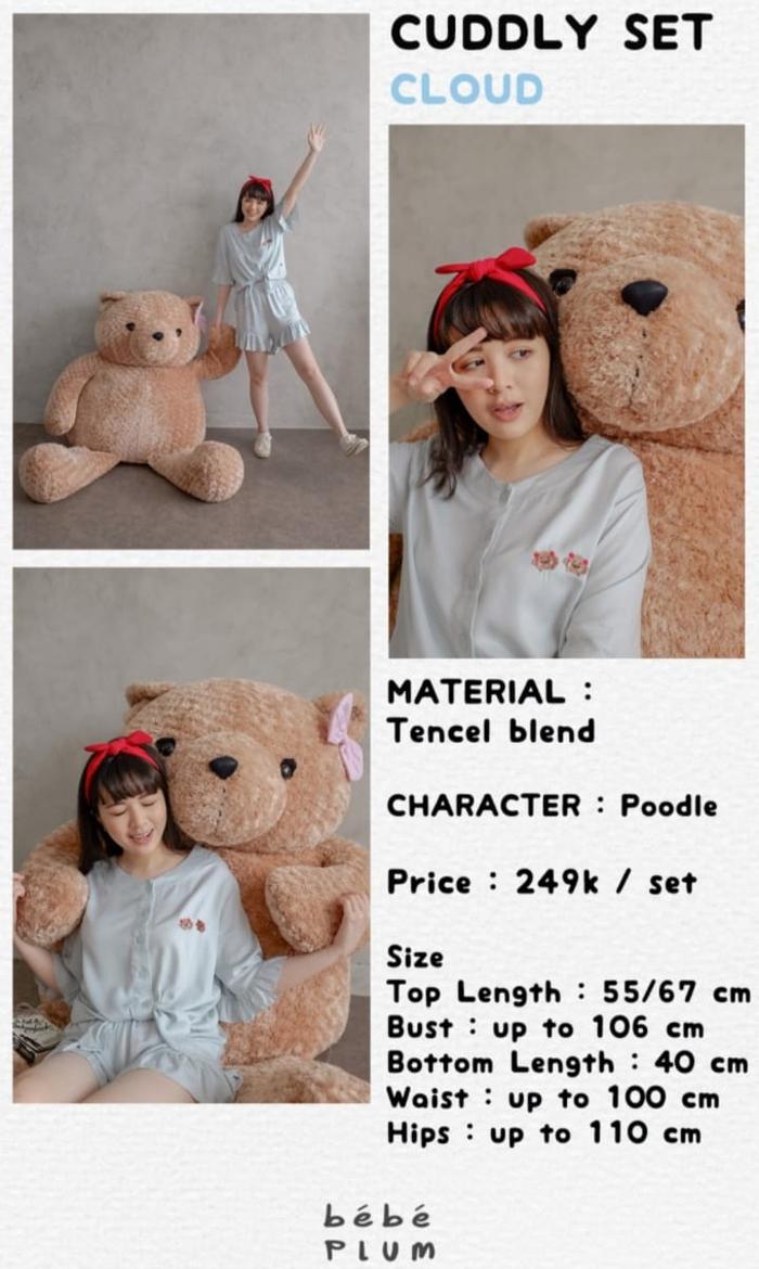 Gambar Bebeplum - Cuddly Set in Cloud & Sand | Tencel Pajamas Bebe Plum - Cloud dari Meubel Lancar Jaya Abadi Kediri undefined Tokopedia
