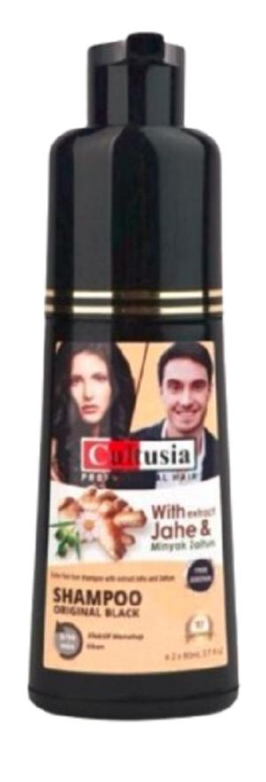 Gambar Shampo Penutup Uban Pewarna Penghitam Rambut Shampoo Sampo Cultusia - Cultusia Hitam dari Super Diskon1 undefined Tokopedia