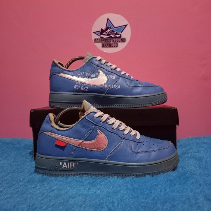 Mca Off White Blue Af1 Size 11 Nike Air Force Low '07 X Off-White MCA