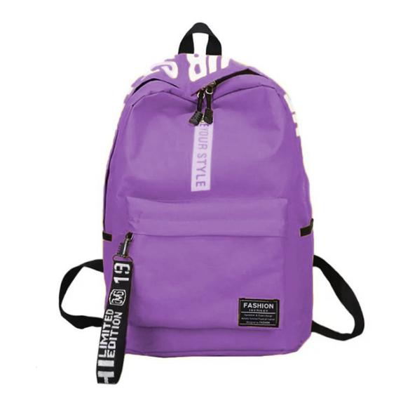 Gambar AZVAA - Tas BE YOUR STYLE - Tas Ransel Sekolah - Ungu dari azvaa collections undefined Tokopedia