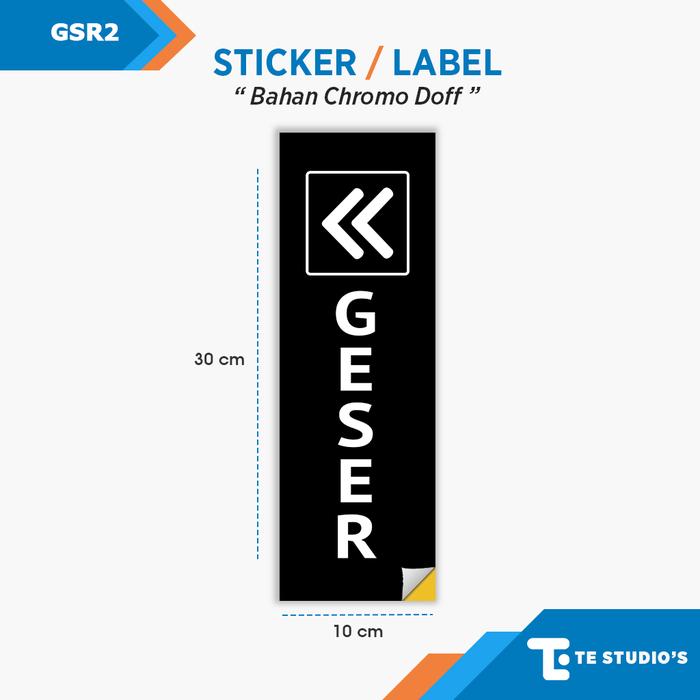 Promo Stiker Geser Pintu Rambu Tanda Sign Door Sticker Wall Sign Caffe ...
