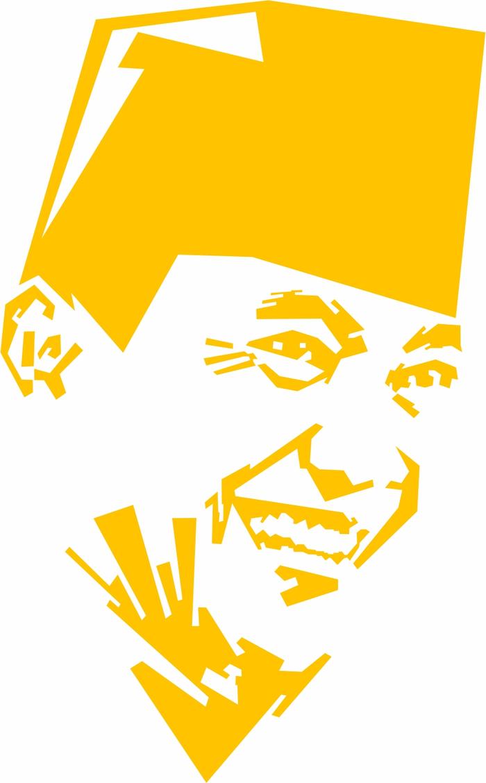 Gambar Stiker cutting sketsa Ir. soekarno, sticker soekarno - kuning emas dari stef31_shop undefined Tokopedia