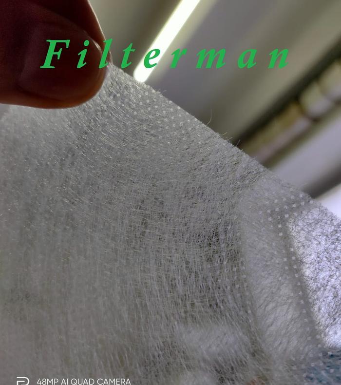 Gambar Kain Kertas Saringan Udara Debu Air Filter Non Woven PP Fiber 25 GSM - W.40 cm x L.1 M dari Filterman undefined Tokopedia