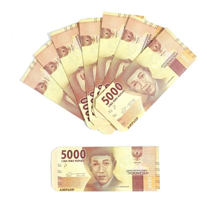 Gambar Amplop Angpao Lebaran Imlek Natal 16x7cm THR Gambar Uang Rupiah Unik - 5K, 25 gram dari Electra Shop_NEW undefined Tokopedia