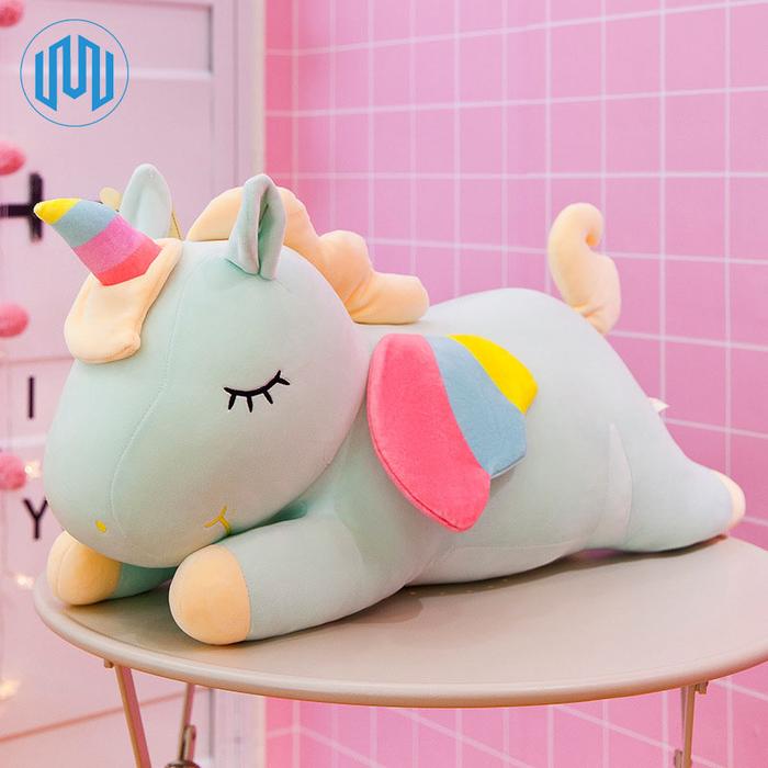 Gambar Boneka Unicorn Sayap Jumbo Plush Cotton Soft Kado Pacar Anak - Hijau dari Unique-Collection888 undefined Tokopedia