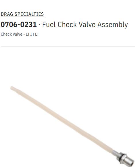 FPF CV-32 EFI Check Valve for Harley Davidson 08-22 Road King / Road G FPF CV-32 EFI Check Valve for Harley Davidson 08-22 Road King / Road G