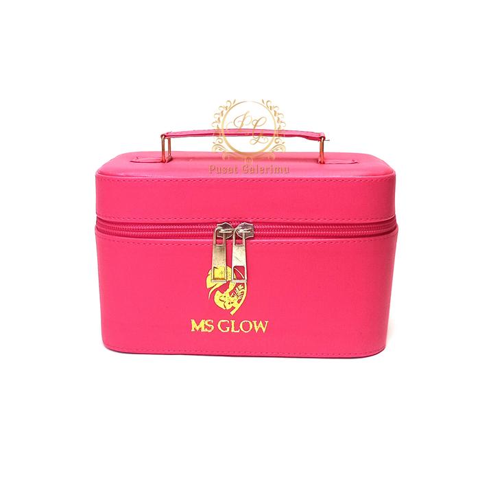 Gambar Tas Kosmetik Ms Glow Top Handle Bag Bisa Custom Nama Logo dan Ukuran - Fuschia dari Pusatgalerimu undefined Tokopedia