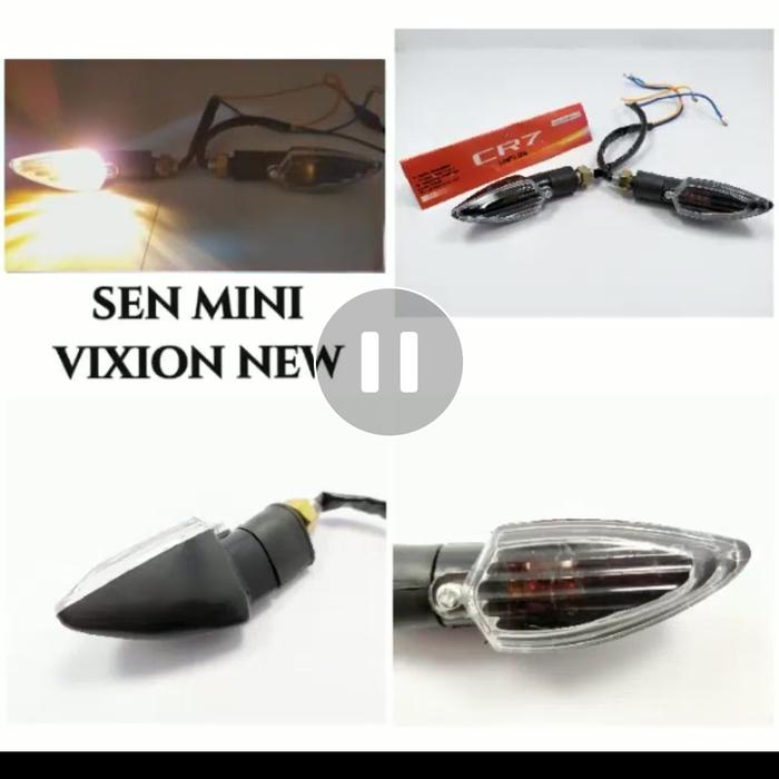 Gambar LAMPU SEN VIXION NEW, VIXION OLD, MXKING, AEROX (VARIASI) CR7 ORIGINAL dari LUKY JAYA MOTOR undefined Tokopedia