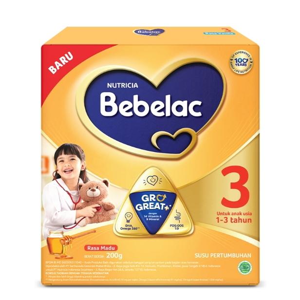 Gambar Bebelac 3 susu pertumbuhan anak 1-3 tahun Madu 200 gr dari Ebony Olshop undefined Tokopedia