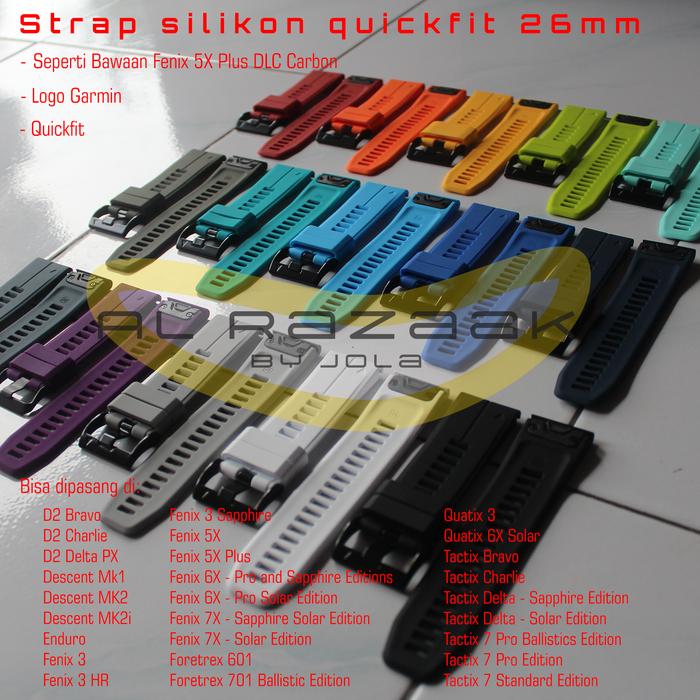 Jual Strap 26mm Quick fit Garmin Fenix 