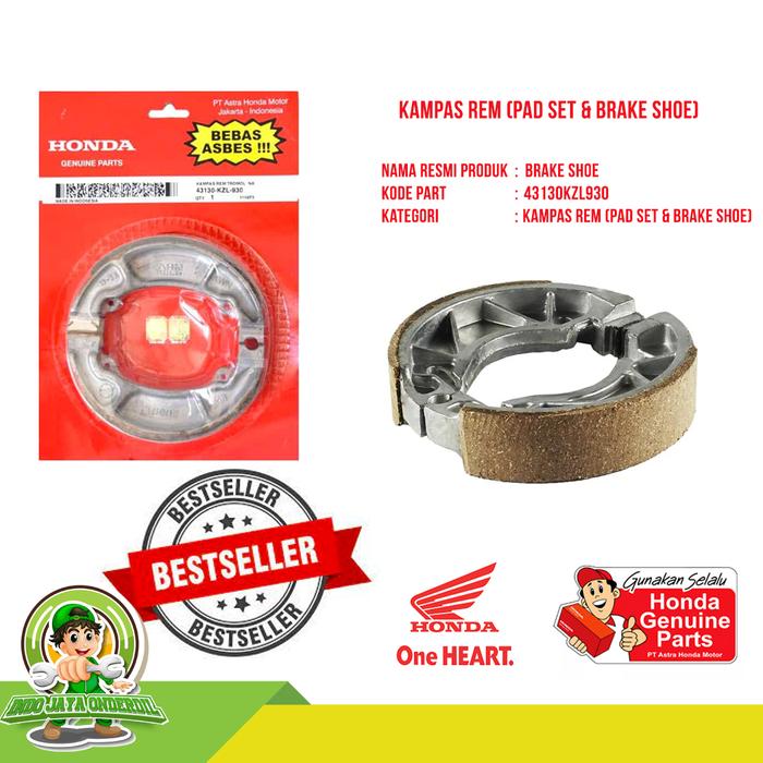 Gambar Paket HEMAT MURAH OIL OLI MPX2 KAMPAS REM BELAKANG HONDA MATIC BEBEK - REM BELAKANG dari In Outlet Shop undefined Tokopedia