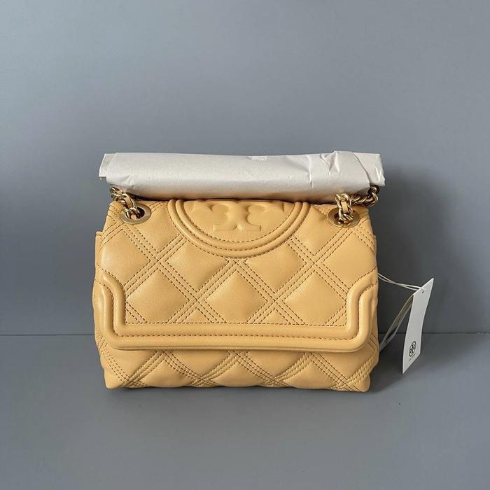 tory burch fleming denim bag