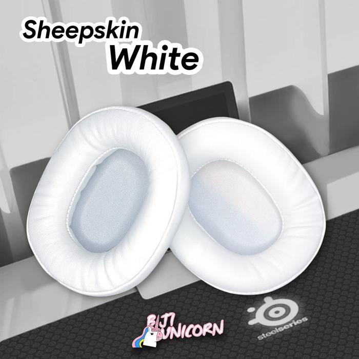 Gambar Earcup/Earpad/Ear Cushion Steelseries Arctis 1 3 5 7 9 - Sheepskin White dari Bijiunicorn. undefined Tokopedia