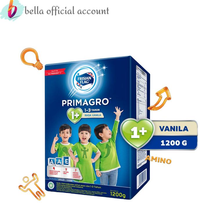 Gambar FRISIAN FLAG Primagro 1+ Vanilla/madu 1200 gr (1-3 tahun) Susu Formula - Vanila dari Bella shop TNG undefined 3 Tokopedia
