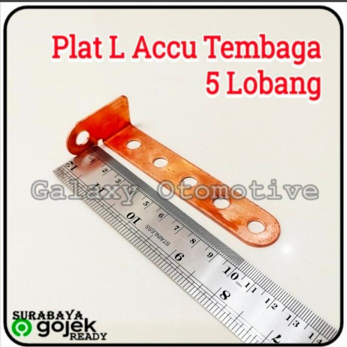 Gambar Tiktok * Terminal Accu Aki Mobil Tambahan - Plat L Tembaga Asli - Plat Untuk Kabel Grounding - 3 / 5 / 7 Lobang - Harga Satuan - 5 lobang, plat only dari Galaxy.Otomotive undefined Tokopedia