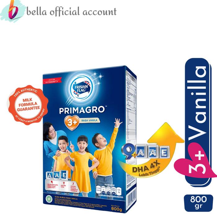 Gambar FRISIAN FLAG Primagro 3+ Madu / Vanilla 750 gr Susu Formula - Vanila dari Bella shop TNG undefined Tokopedia
