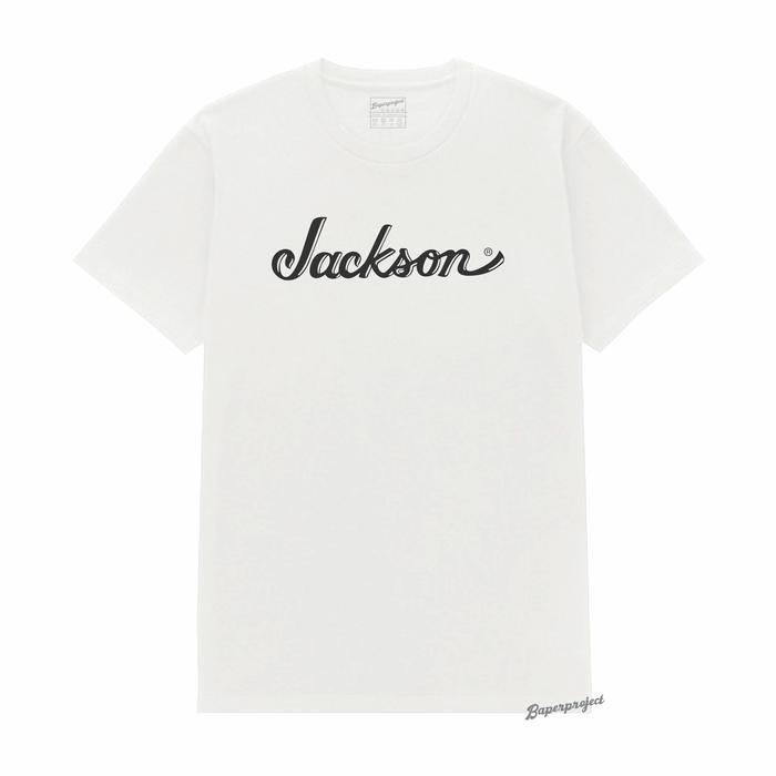Gambar kaos distro musik logo jackson guitar model unisex cotton combed 20s - Putih, M dari baperproject.id undefined Tokopedia