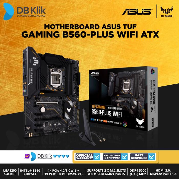 Motherboard ASUS TUF GAMING B560-PLUS WIFI ATX LGA1200 HDMI DP - B560+