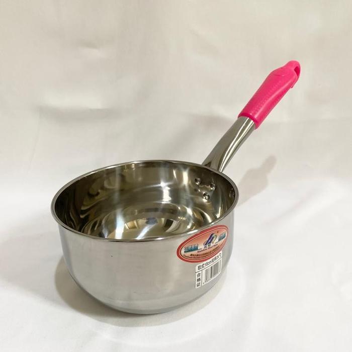 Gambar Panci susu stainless steel gagang warna tebal / Panci Indomie - RANDOM dari Home Decor Zega undefined Tokopedia