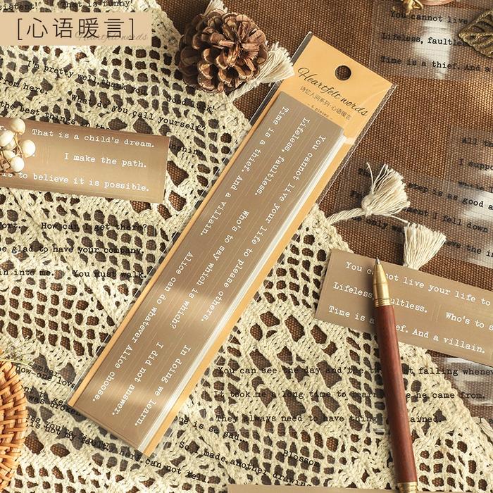 Gambar sticker kata english words untuk journaling - Cokelat dari Sooma Stationary & Store undefined Tokopedia