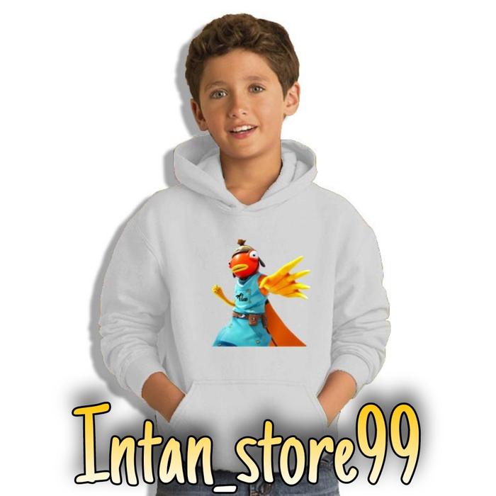 Gambar jaket hoodie anak tiko youtuber sweater anak laki - laki / pria - Putih, L dari Intan_store99 undefined Tokopedia