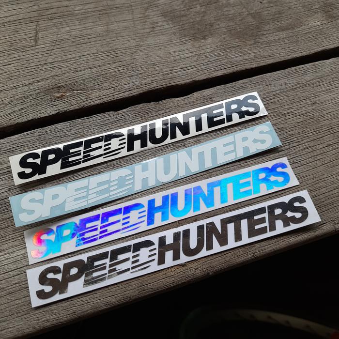 Gambar Sticker Cutting Speedhunters Stiker Jepang Panjang 13cm Motorcycle Helm - SPEEDHUNTERS, Hitam dari INLINEFOUR STICKER undefined Tokopedia