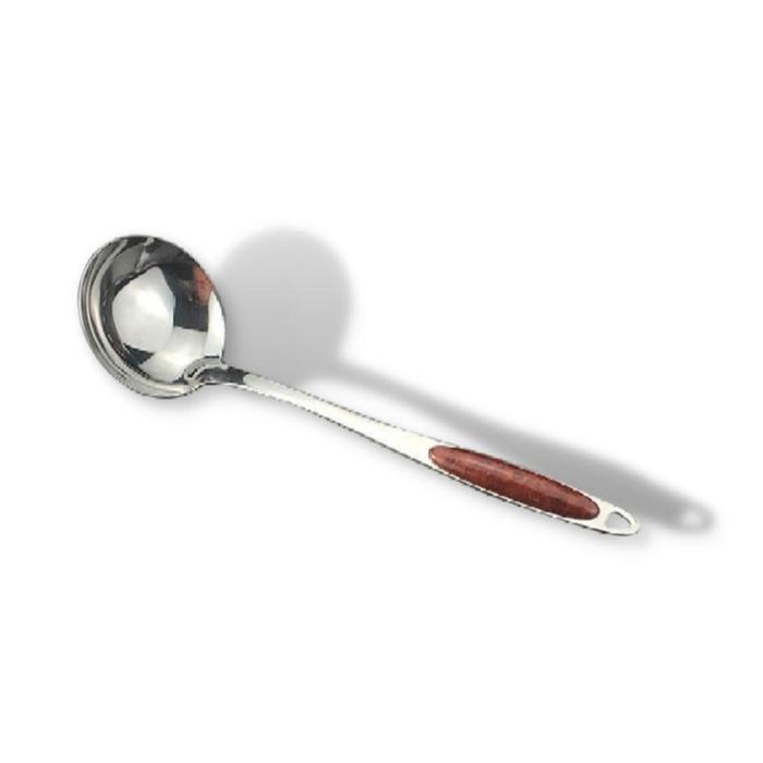 Gambar Ollahom Kitchen Utensil Spatula Sutil Stainless Motif Kayu - Centong Sup dari Ollahom Official Store undefined Tokopedia