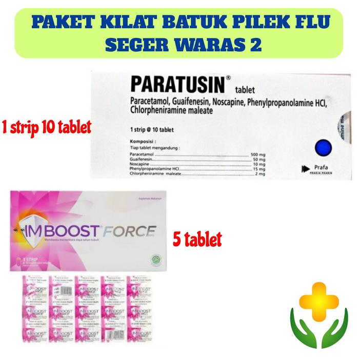 Gambar Paket Kilat Batuk Pilek Flu Seger Waras 2 (Paratusin Imboost Force) dari APOTEK BAROKAH MEDIKA undefined Tokopedia