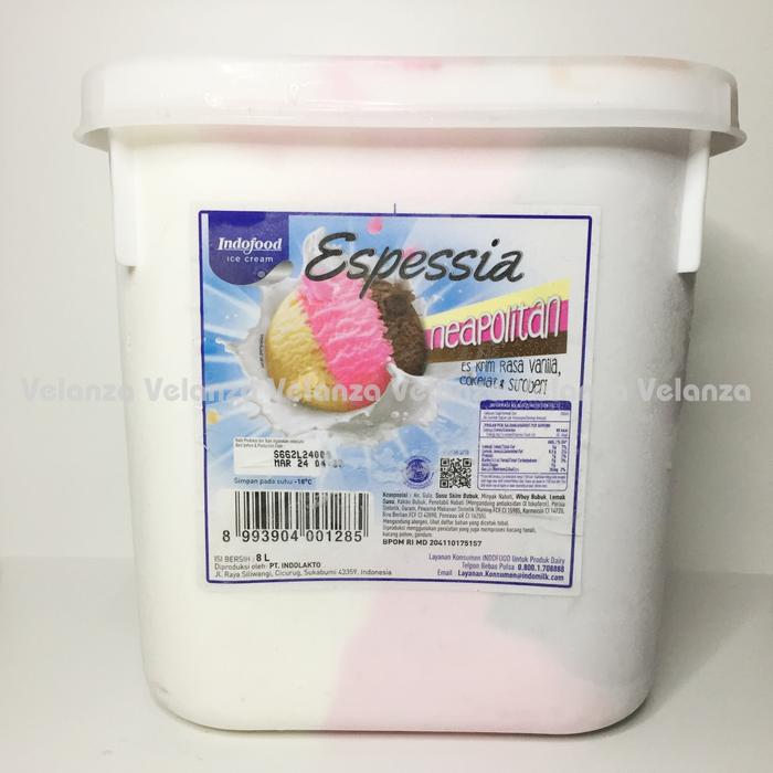 Gambar Indofood Ice Cream Espessia Bulk 8 Liter - Neapolitan dari Velanzaa undefined Tokopedia