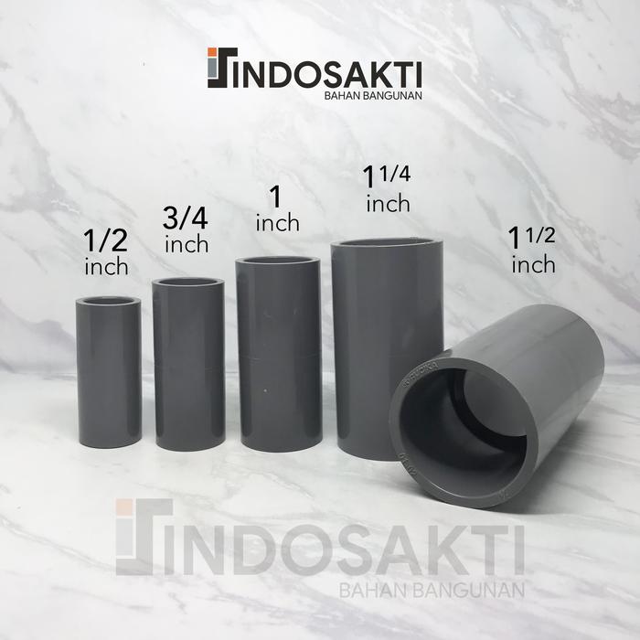 Gambar Sambungan Pipa PVC Rucika AW Sok Drat Lurus Tee Knee Elbow 1/2, 3/4, 1 - SOK 1/2 dari Indosakti Bahan Bangunan undefined Tokopedia