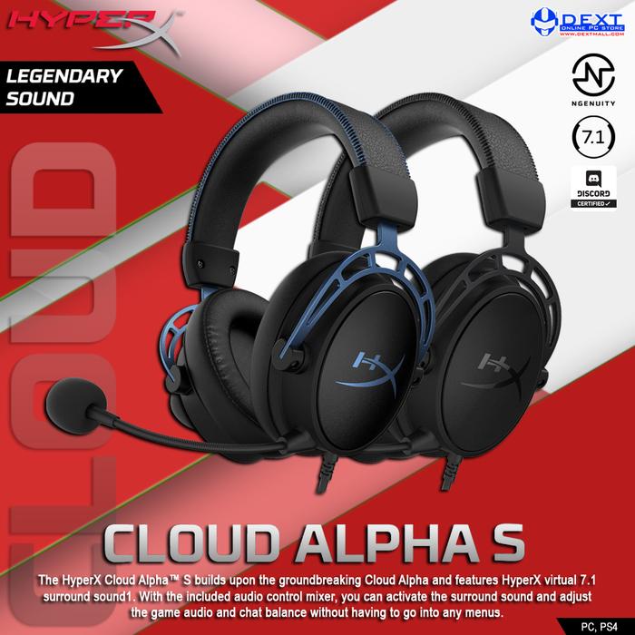 Jual HyperX Cloud Alpha S Gaming Headset - Biru - Kota Semarang -  DEXTsemarang | Tokopedia