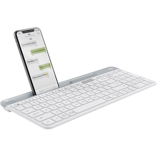 Gambar Logitech K580 Keyboard Slim MultiDevice Wireless Bluetooth - off white dari Smart Media Computer undefined Tokopedia