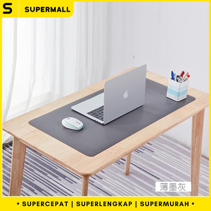 Gambar SUPERMALL Desk Mat - Alas Laptop Meja Kerja / Mouse Pad XL - Anti Slip - Abu-abu dari Supermall Nusantara undefined Tokopedia