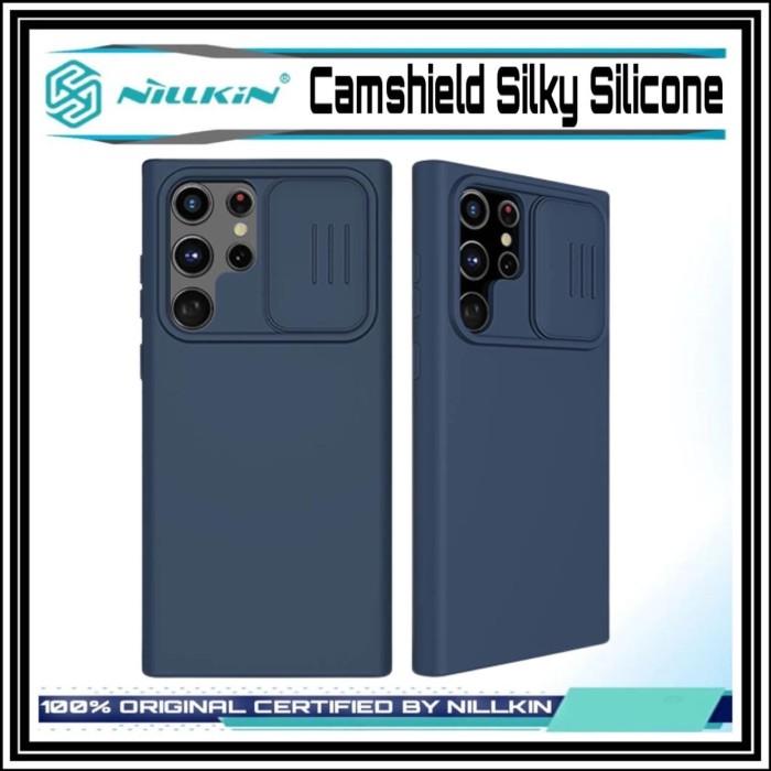 Gambar Samsung Galaxy S22 Ultra Nillkin Camshield Silky Silicone Case Casing - Biru, SM S22 Ultra dari Huami Shop 577 undefined Tokopedia
